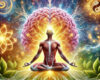 DALL·E 2024-11-26 13.04.32 - An artistic representation of the power of health in mind, body, and spirit. The image features a luminous human figure in a yoga pose at the center,