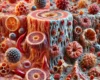 DALL·E 2025-04-18 16.42.22 - A realistic medical illustration showing the immune system response. On the left side, display acute inflammation with immune cells such as macrophage
