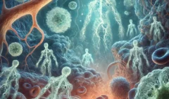 DALL·E 2025-04-18 16.51.33 - A more realistic surreal biological illustration representing the concept of immunity. The scene features anatomically inspired elements with a dreaml