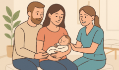 Consulto dalla Osteopata con Famiglia