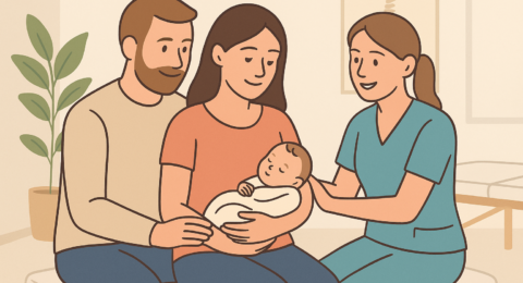 Consulto dalla Osteopata con Famiglia