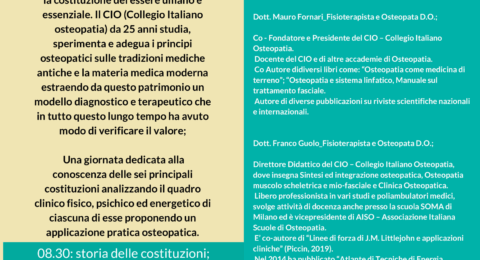 osteopatia come medicina di terreno programma -sabato