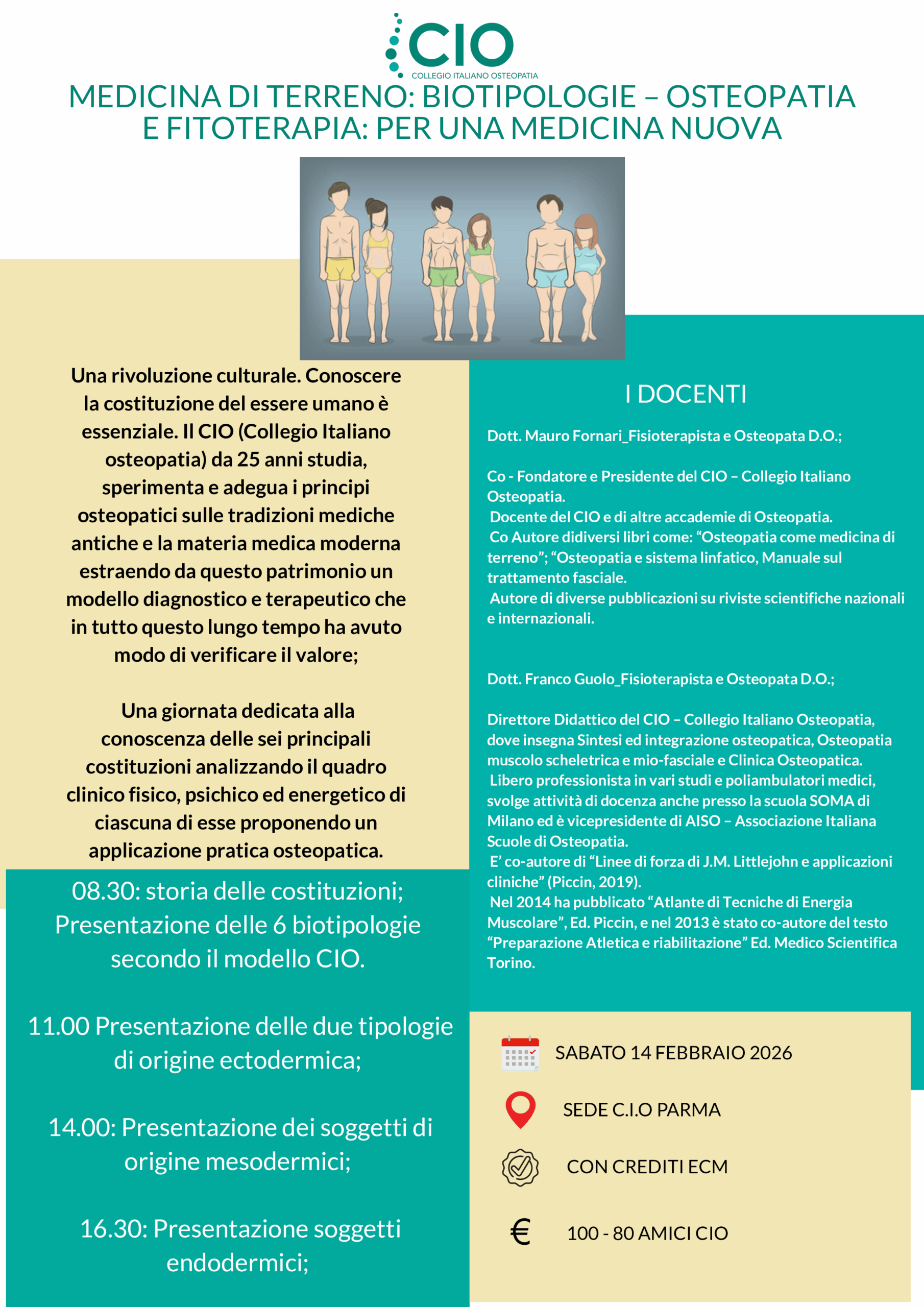 Medicina di terreno, biotipologie, osteopatia e fitoterapia