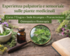 esperienza palpatoria e sensoriale sulle piante medicinali