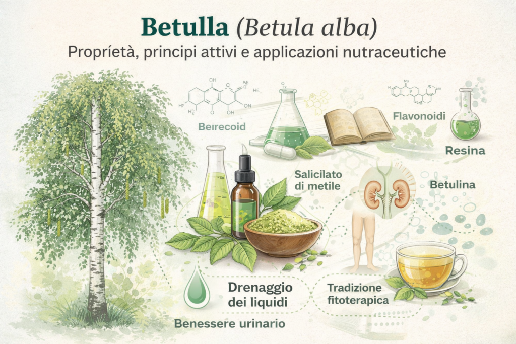 Betulla: proprietà, principi attivi e benefici in ambito nutraceutico Betulla