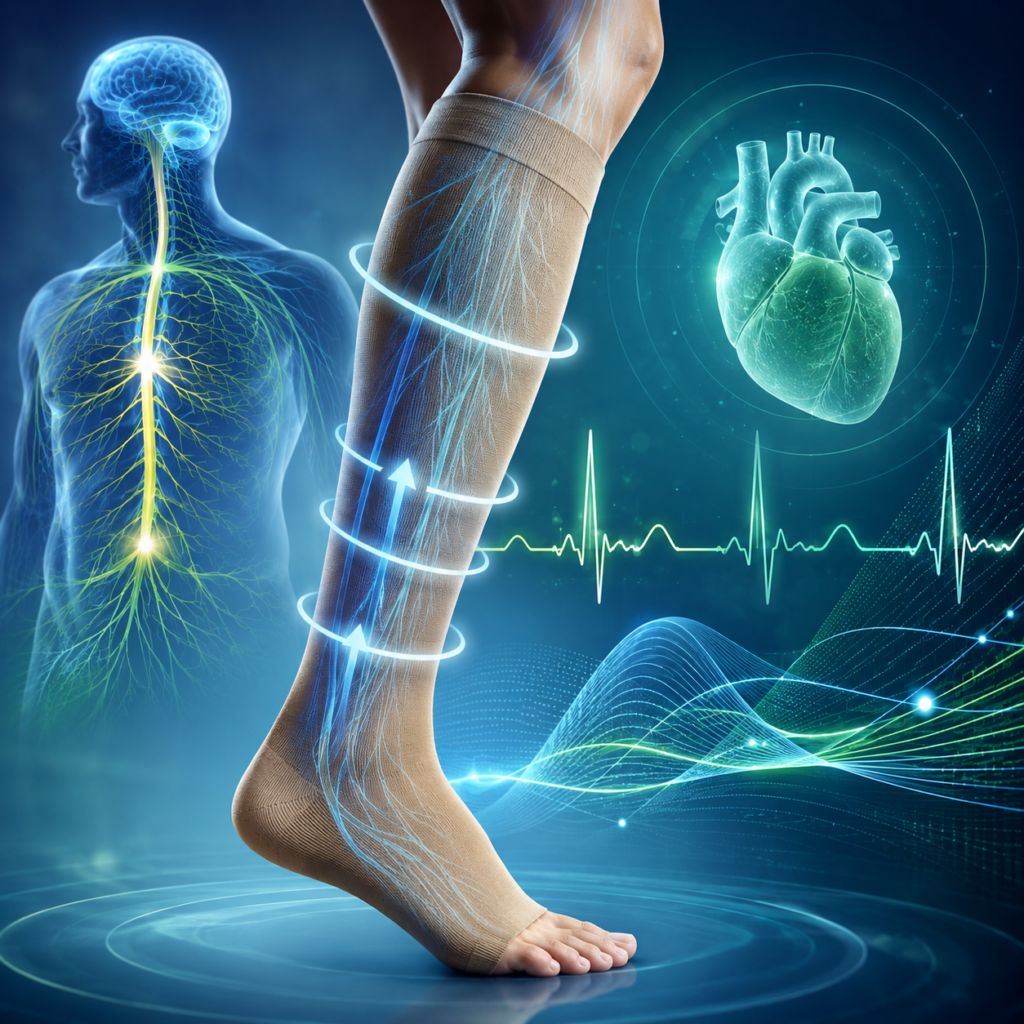 Terapia compressiva, sistema nervoso autonomo e variabilità della frequenza cardiaca Terapia compressiva e variabilità della frequenza cardiaca con focus su sistema nervoso autonomo e circolazione