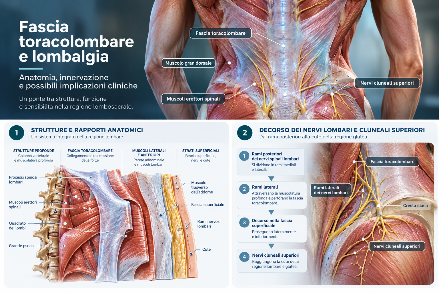 Fascia toracolombare e lombalgia: anatomia, innervazione e possibili implicazioni cliniche Fascia toracolombare e lombalgia: anatomia, innervazione e possibili implicazioni cliniche