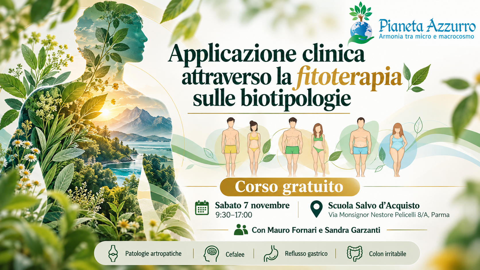 Fitoterapia e biotipologie: a Parma un incontro dedicato all’applicazione clinica Fitoterapia e biotipologie: a Parma un incontro dedicato all’applicazione clinica